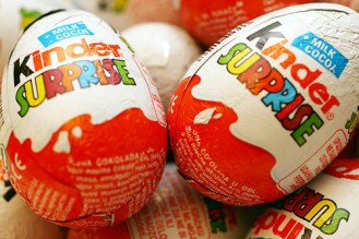Watch out for the toy in the kinder surprise... It's more dangerous than a gun, you know?