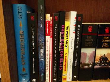 Okay, this wasn't *at* the launch, but look at how nice The Black Oracle looks on my bookshelf!
